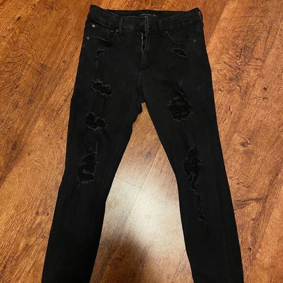 Aeropostale Denim - Aeropostale High Rise Jeggings Black 8 Long